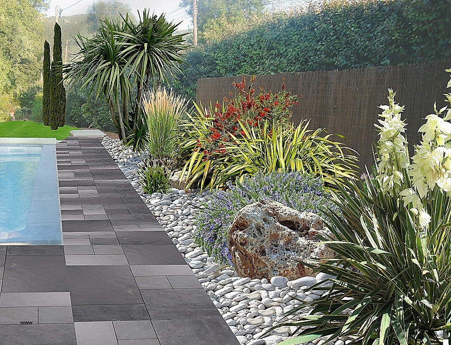 Galets de décoration pour jardin
