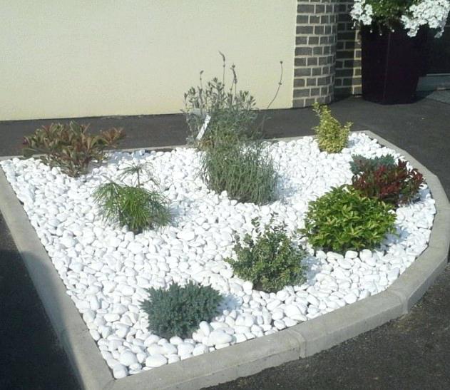 Cailloux de décoration jardin