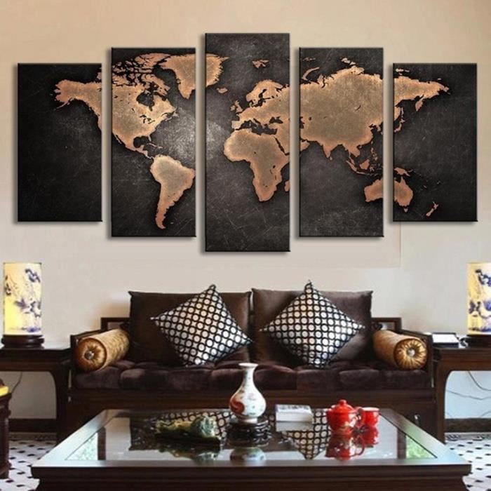 Décoration murale carte