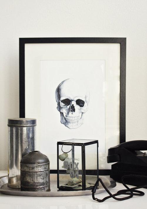 Decoration interieur tete de mort