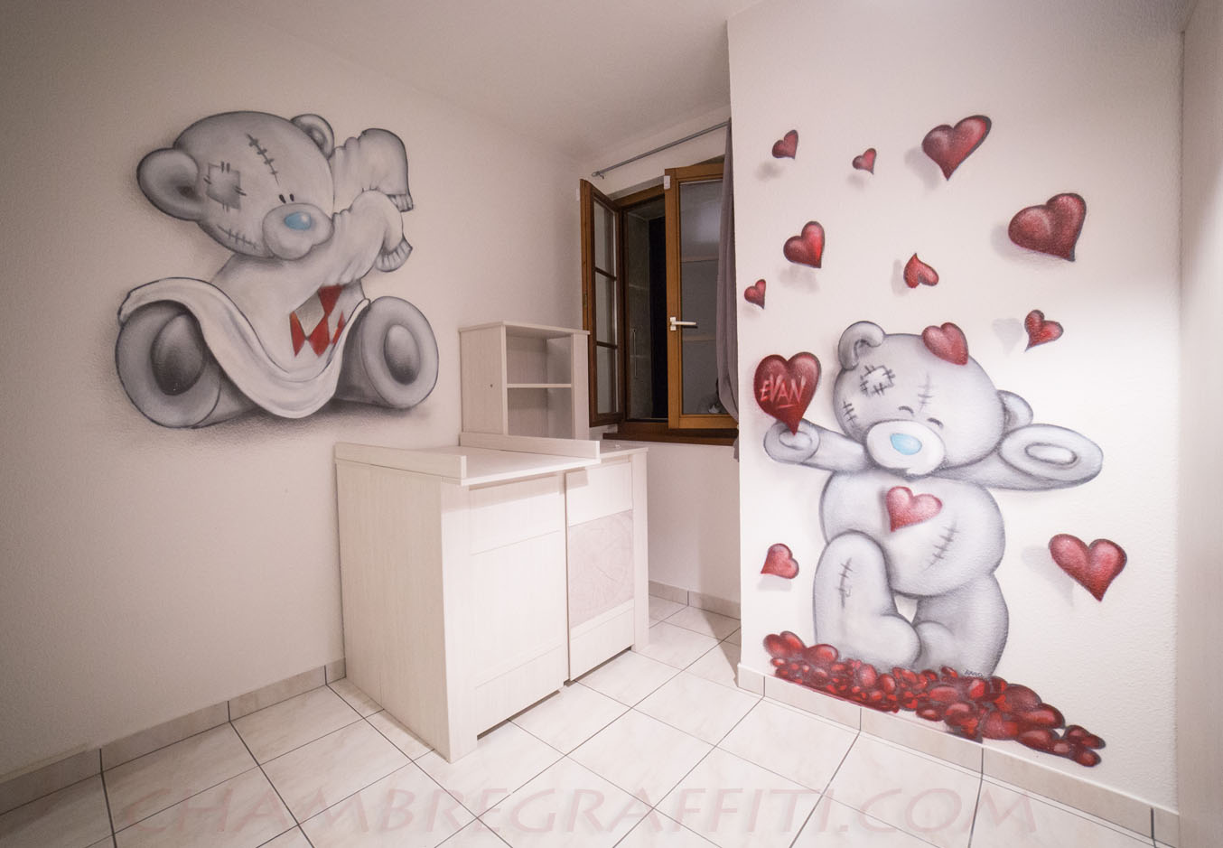 Decoration murale enfant ours