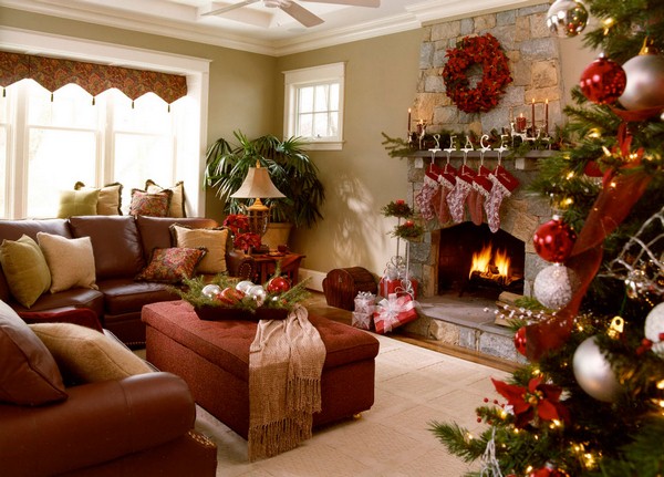 Idee decoration salon pour noel