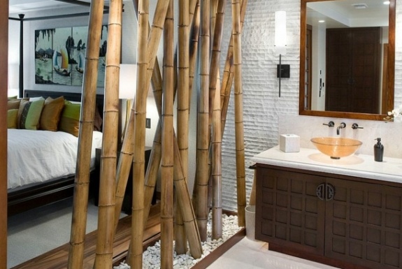 Tige bambou décoration intérieur