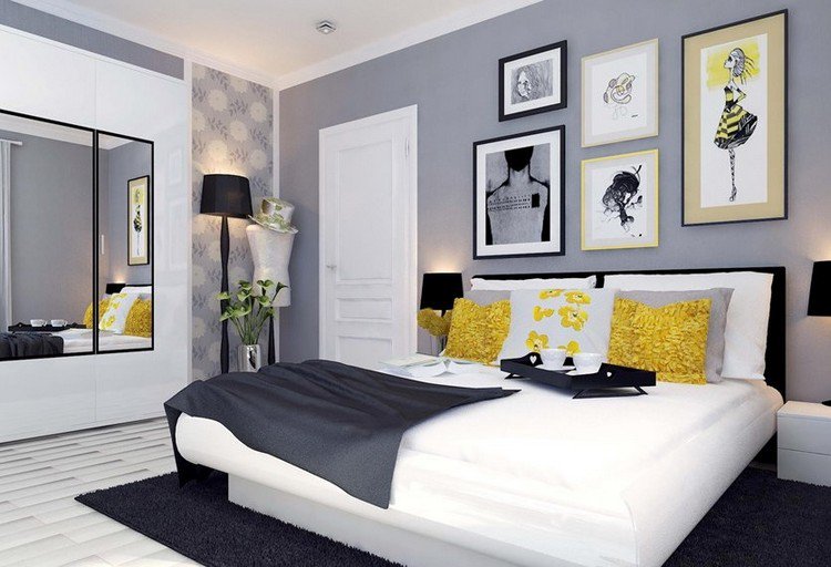 Decoration interieur peinture chambre a coucher