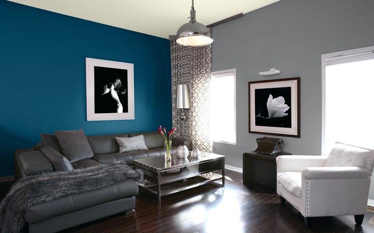 Decoration salon moderne couleur
