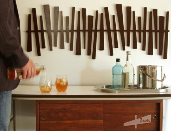 Décoration murale design bois