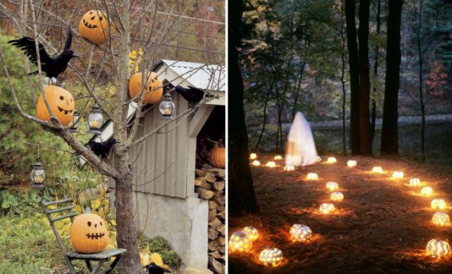 Decoration halloween jardin
