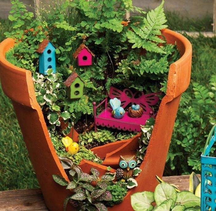 Récupération décoration jardin