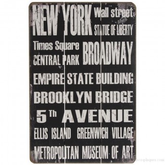 Kit De 5 Tableaux Modernes New York - 110x60 Cm, Impression Sur Toile, Décoration Murale