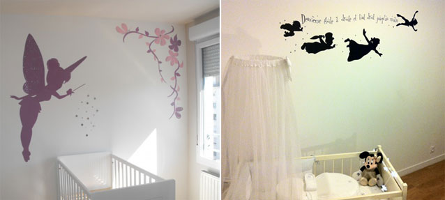 Decoration murale chambre bebe fille