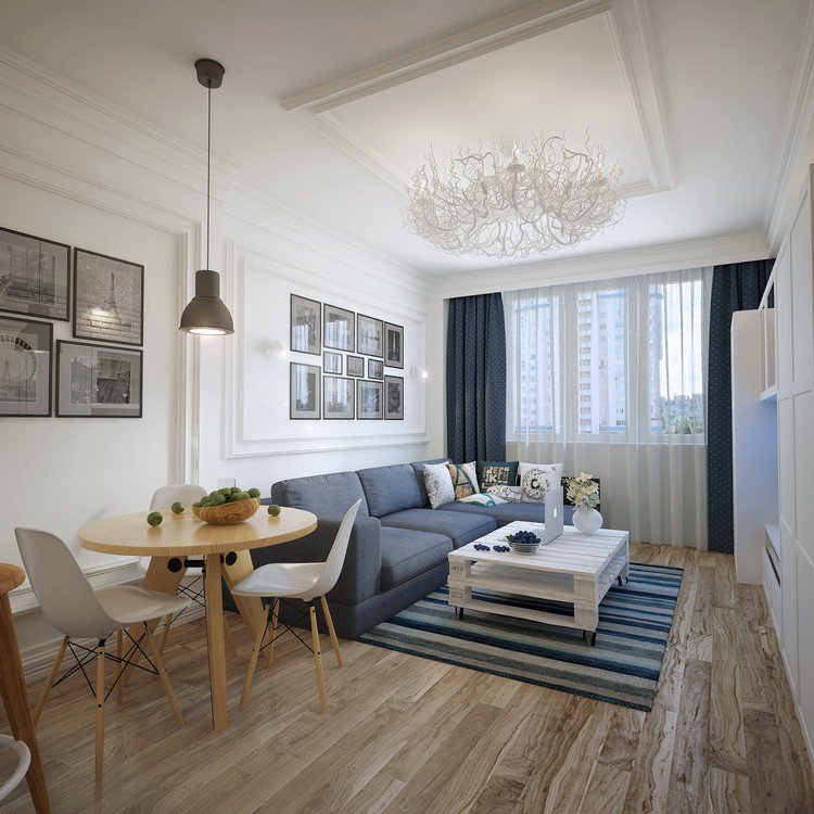 Décoration intérieur gris et blanc