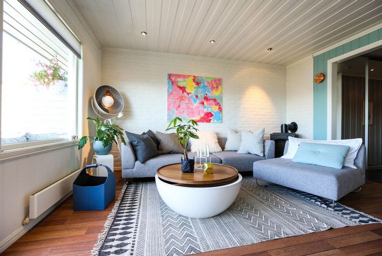 Decoration interieur salon scandinave