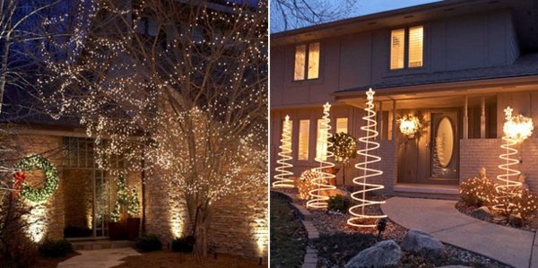 Decoration noel jardin
