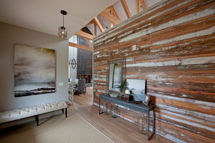 Decoration de salon en bois