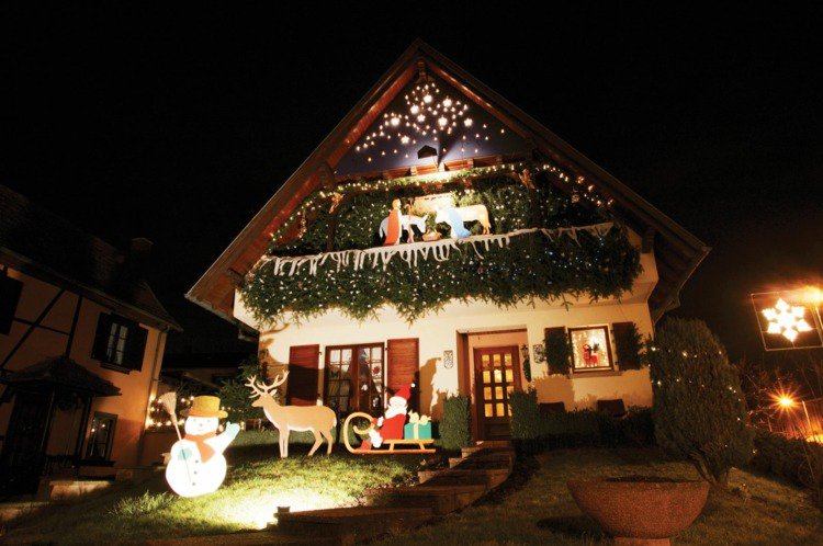 Décoration de noel extérieur jardin