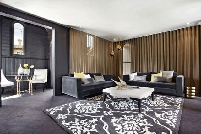 Decoration interieur gris et beige