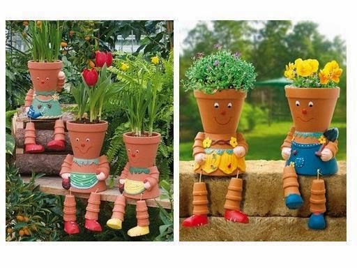 Decoration jardin terre cuite