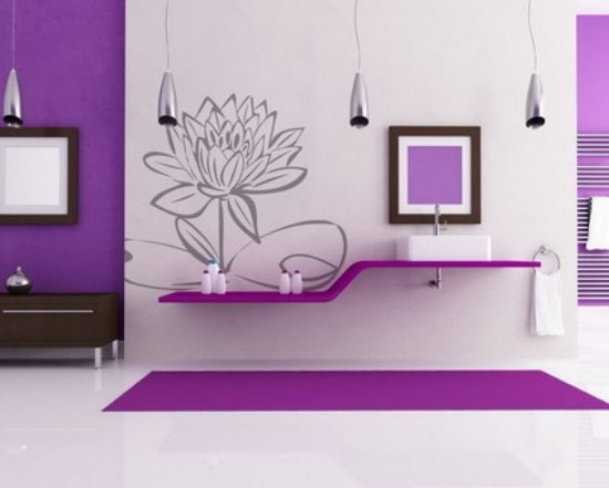 Decoration murale motif fleur