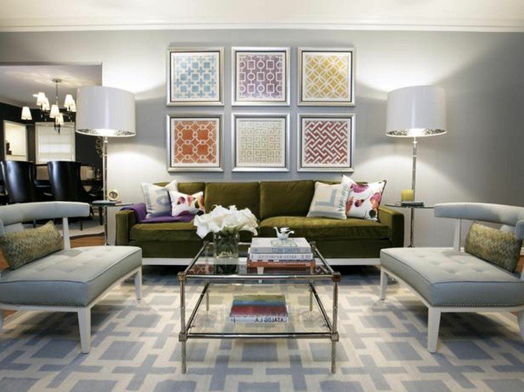 Idees decoration murale salon