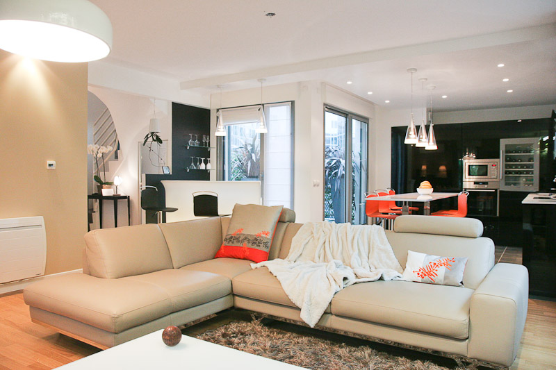Décoration salon style américain