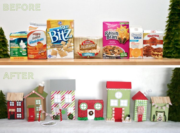 Decoration carton maison