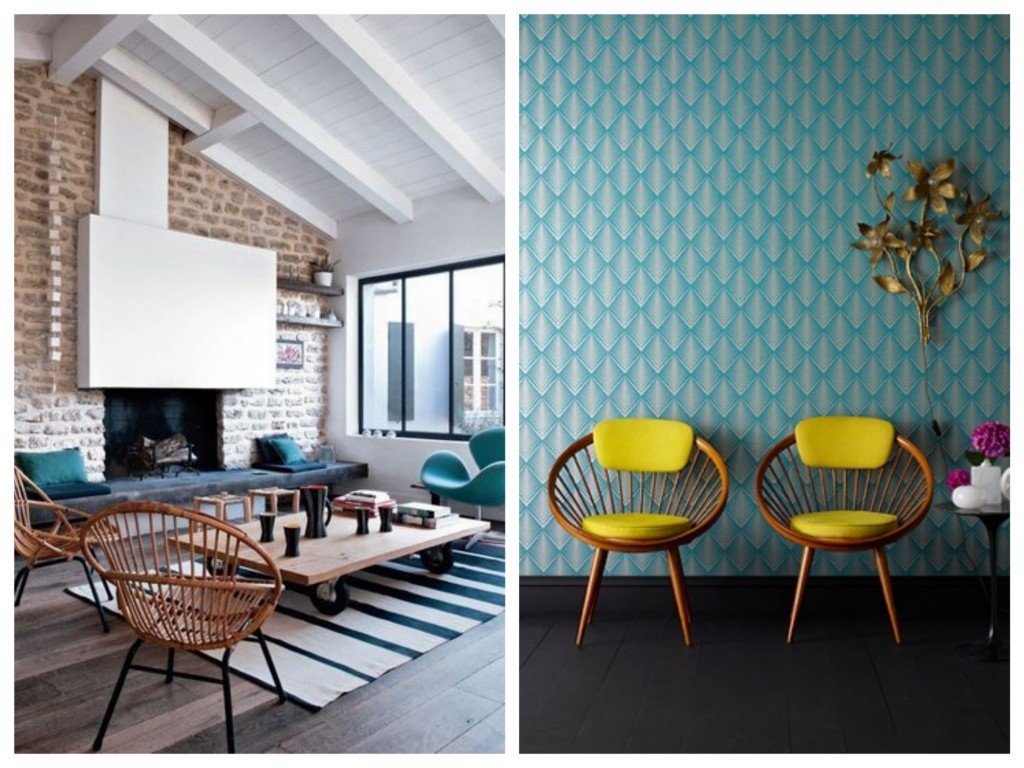 Decoration interieur bleu canard