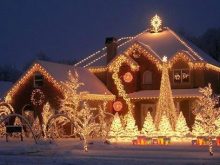 Photo de maison decoration de noel