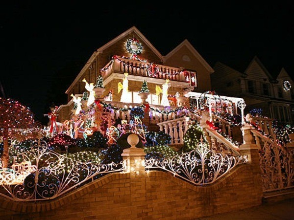 Decoration facade maison pour noel