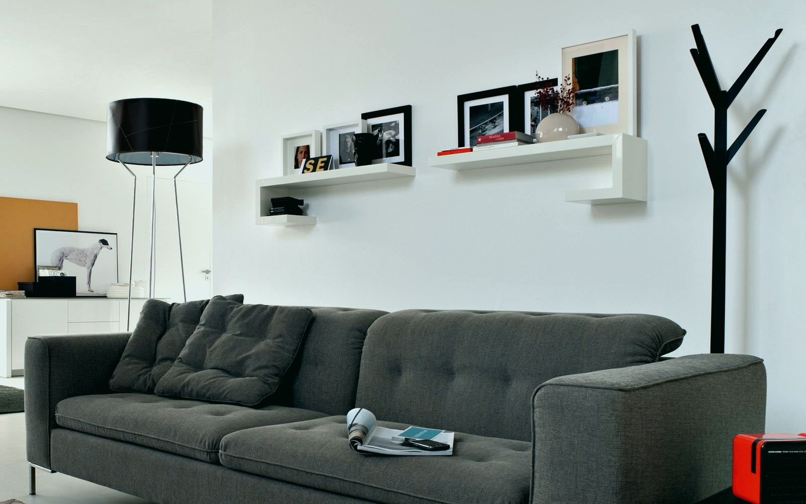 Decoration de salon marron et beige