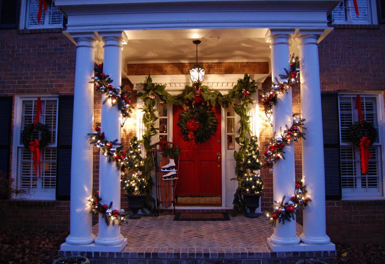 Decoration jardin noël