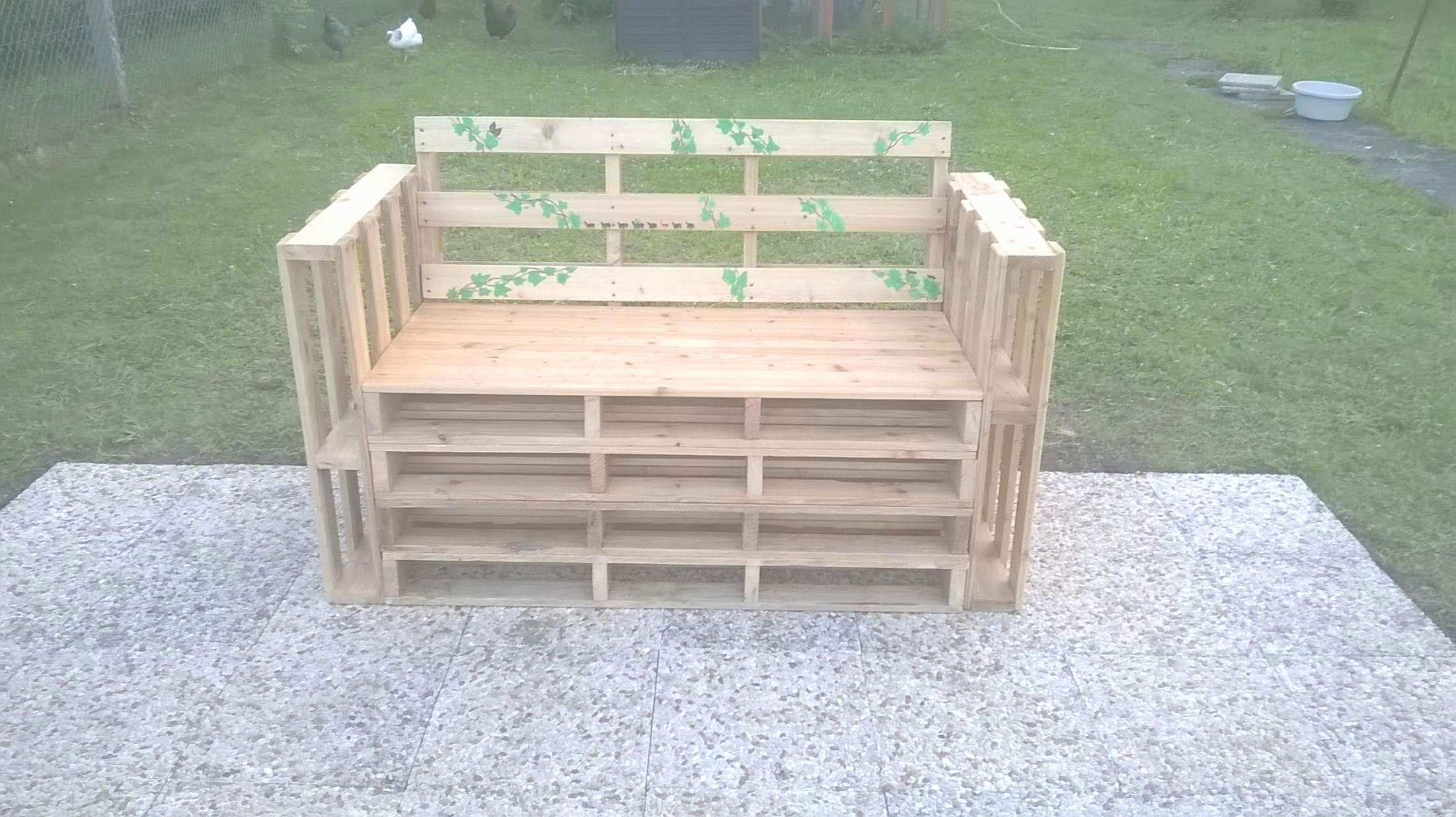 Banc decoration jardin