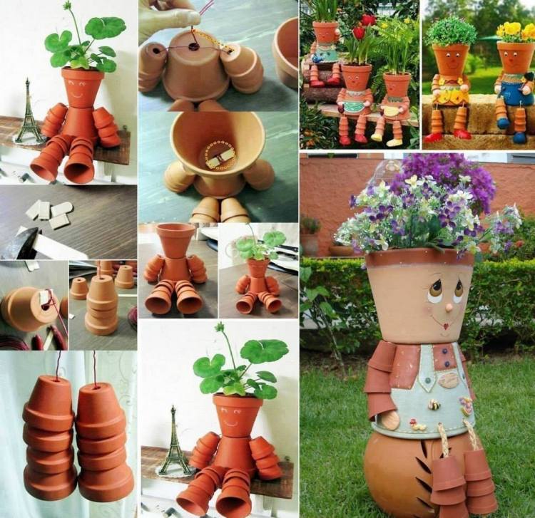 Decoration jardin bonhomme