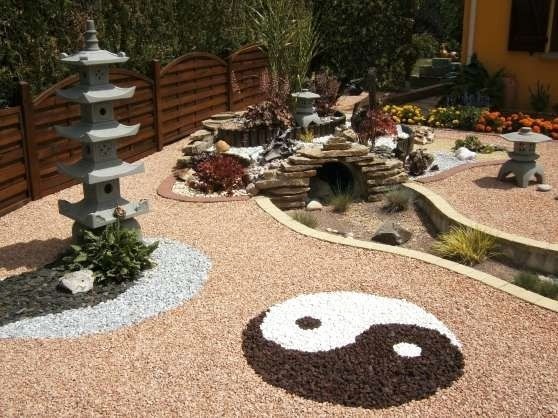 Decoration zen de jardin