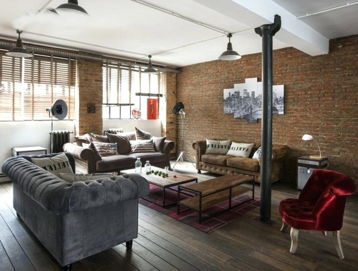 Decoration salon loft