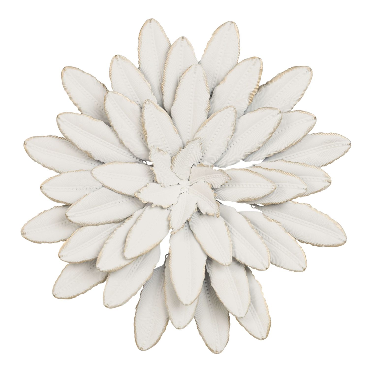 Decoration murale metal blanc