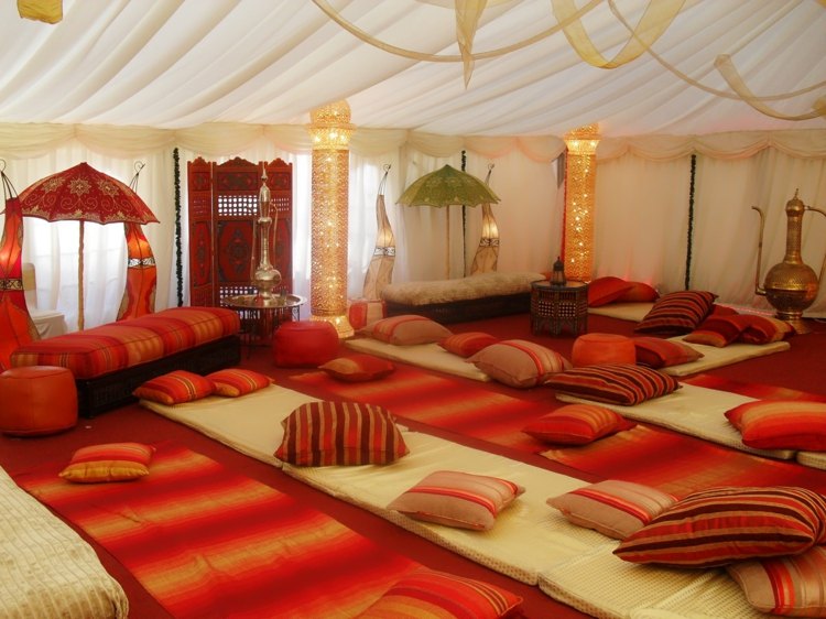 Decoration interieur salon marocain