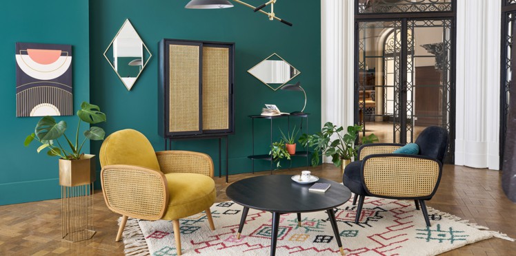 Décoration salon rétro