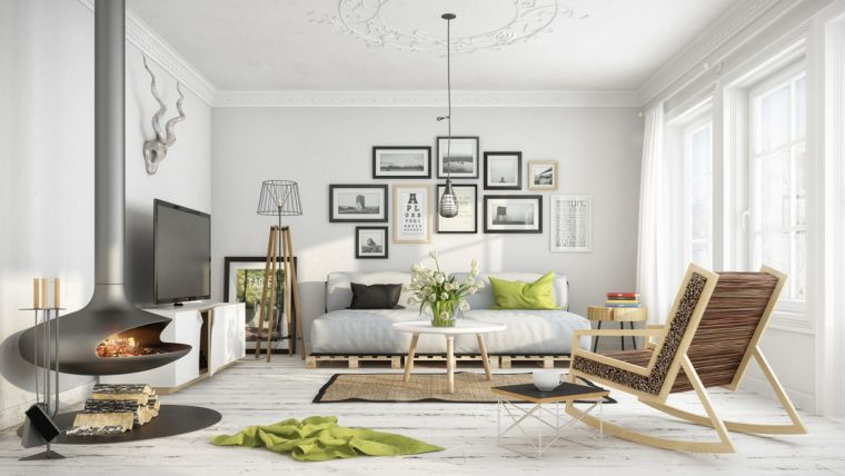 Salon decoration chaleureuse