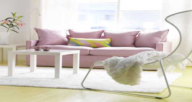 Decoration salon couleur pastel