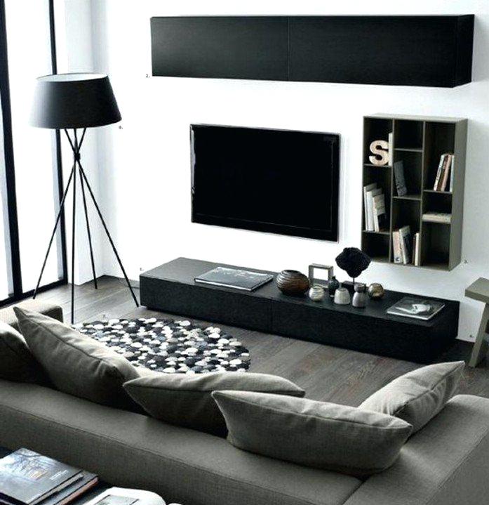Decoration salon gris noir