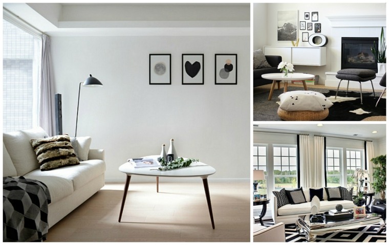 Decoration salon noir et blanc