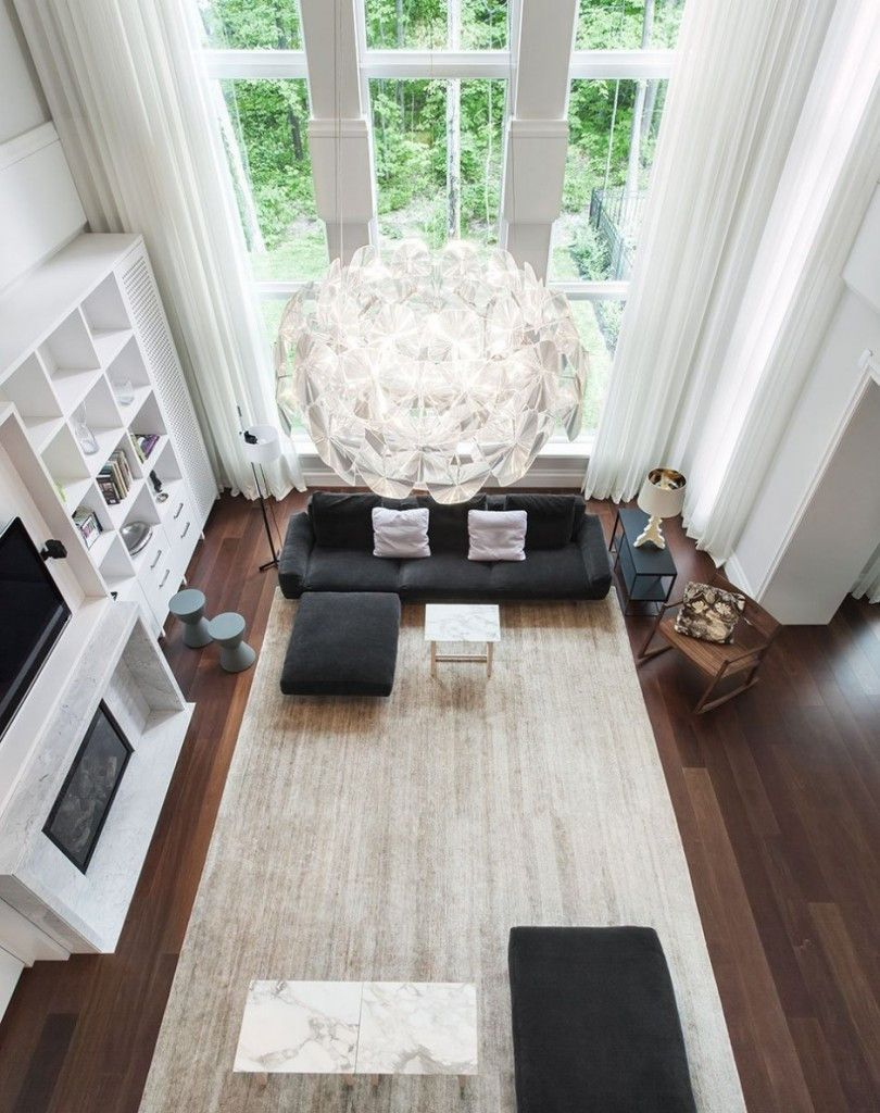 Décoration salon parquet