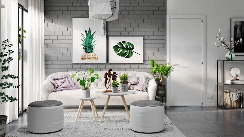 Decoration scandinave salon salle a manger