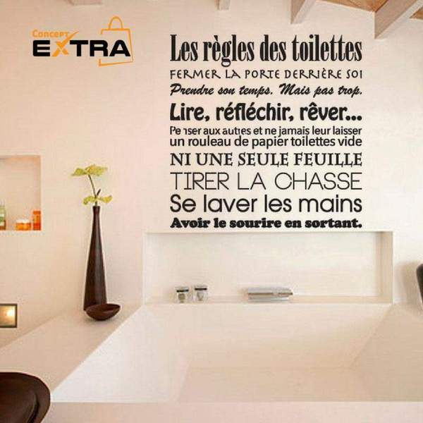 Décoration murale toilettes