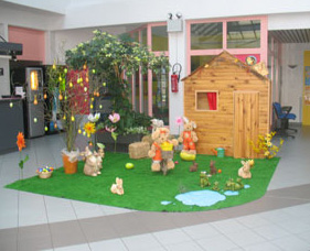 Decoration jardin paques