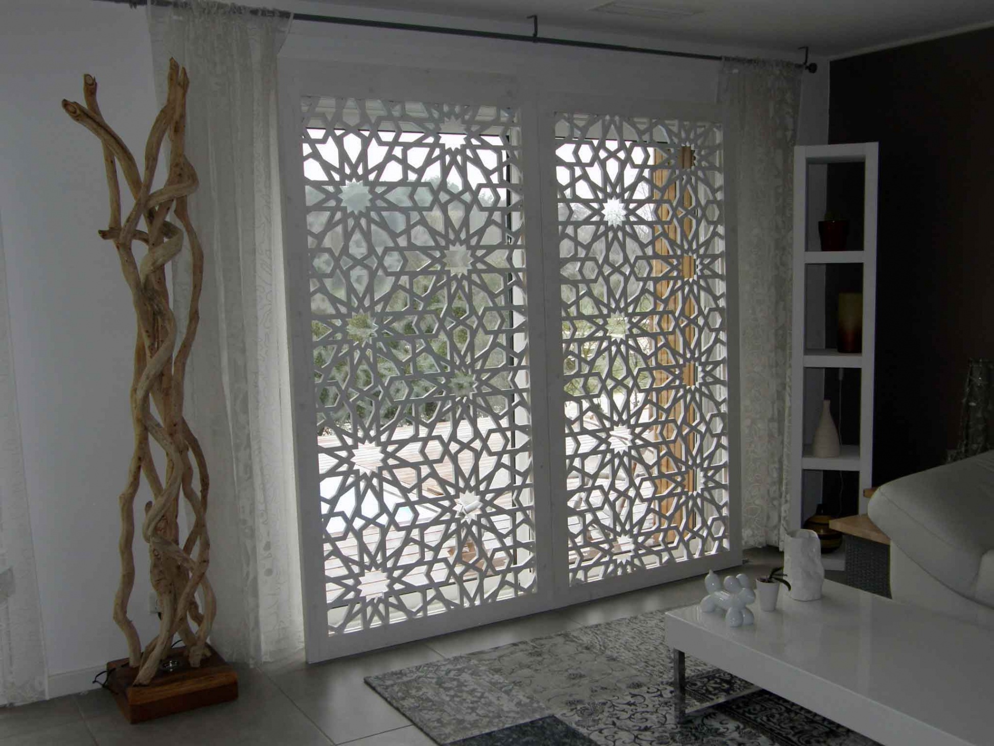 Décoration murale bois mandala