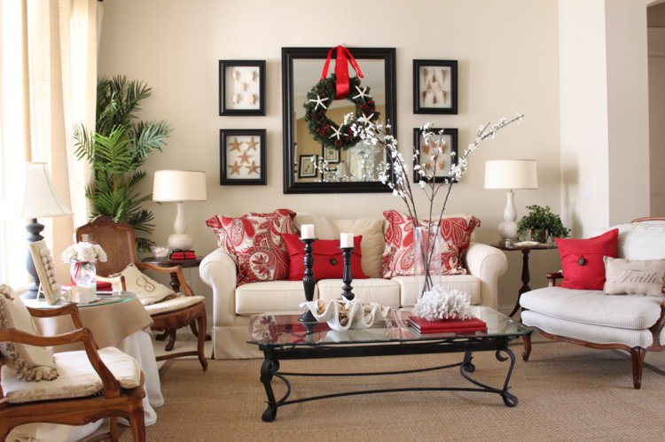 Idee decoration salon noel