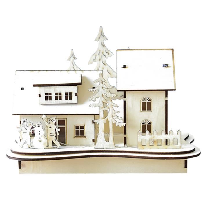 Decoration de noel maison en bois