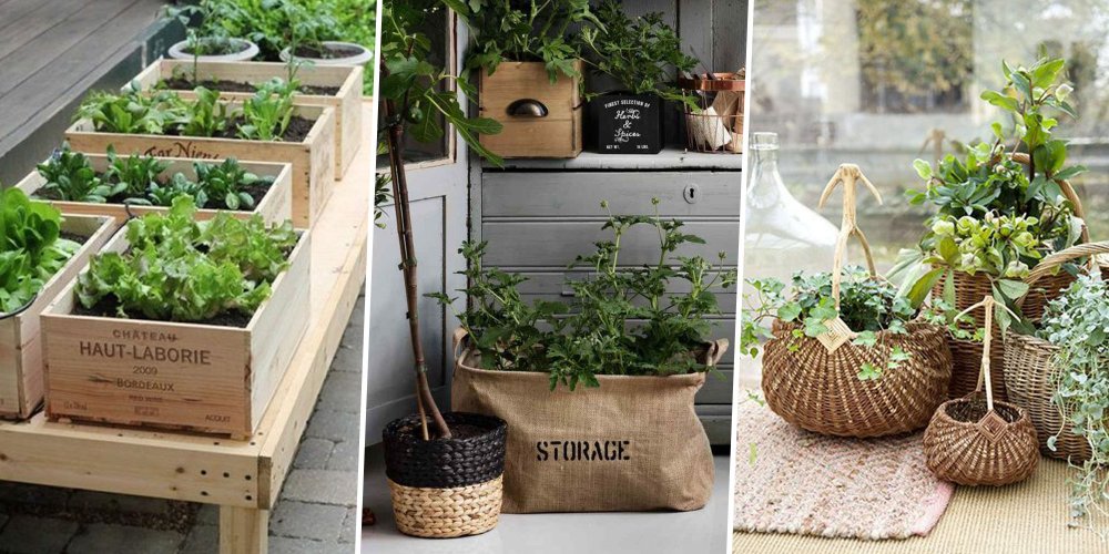 Decoration exterieur jardin jardinieres pots