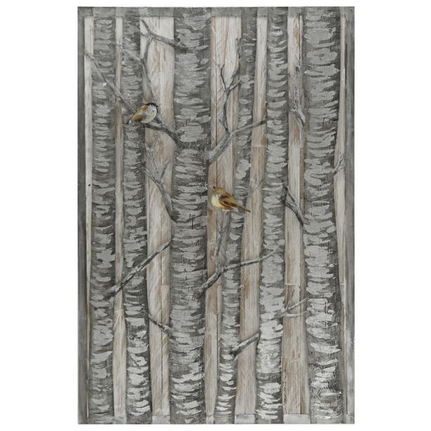 Decoration murale noir et bois